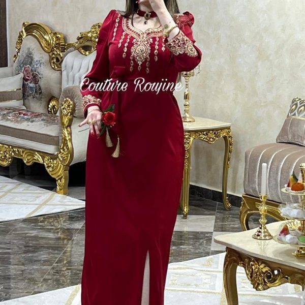 فستان ريما - أحمر