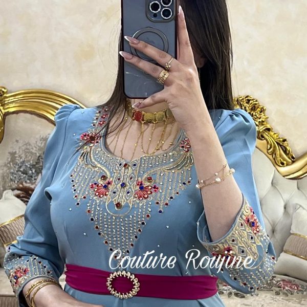 فستان ريحانة - أزرق سماوي
