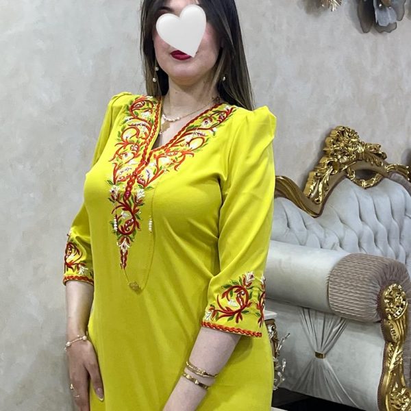 فستان سهر - أصفر