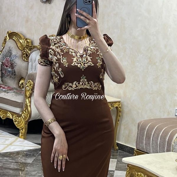 فستان رغد – بني