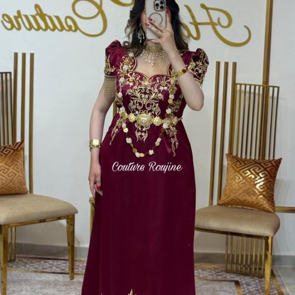 فستان باهية – عنّابي غامق