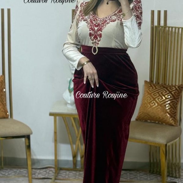 فستان ريحانة – أحمر
