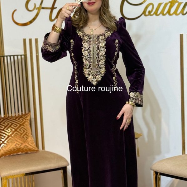 فستان rose – بنفسجي ذهبي