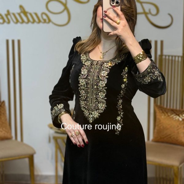 فستان rose – أسود ذهبي